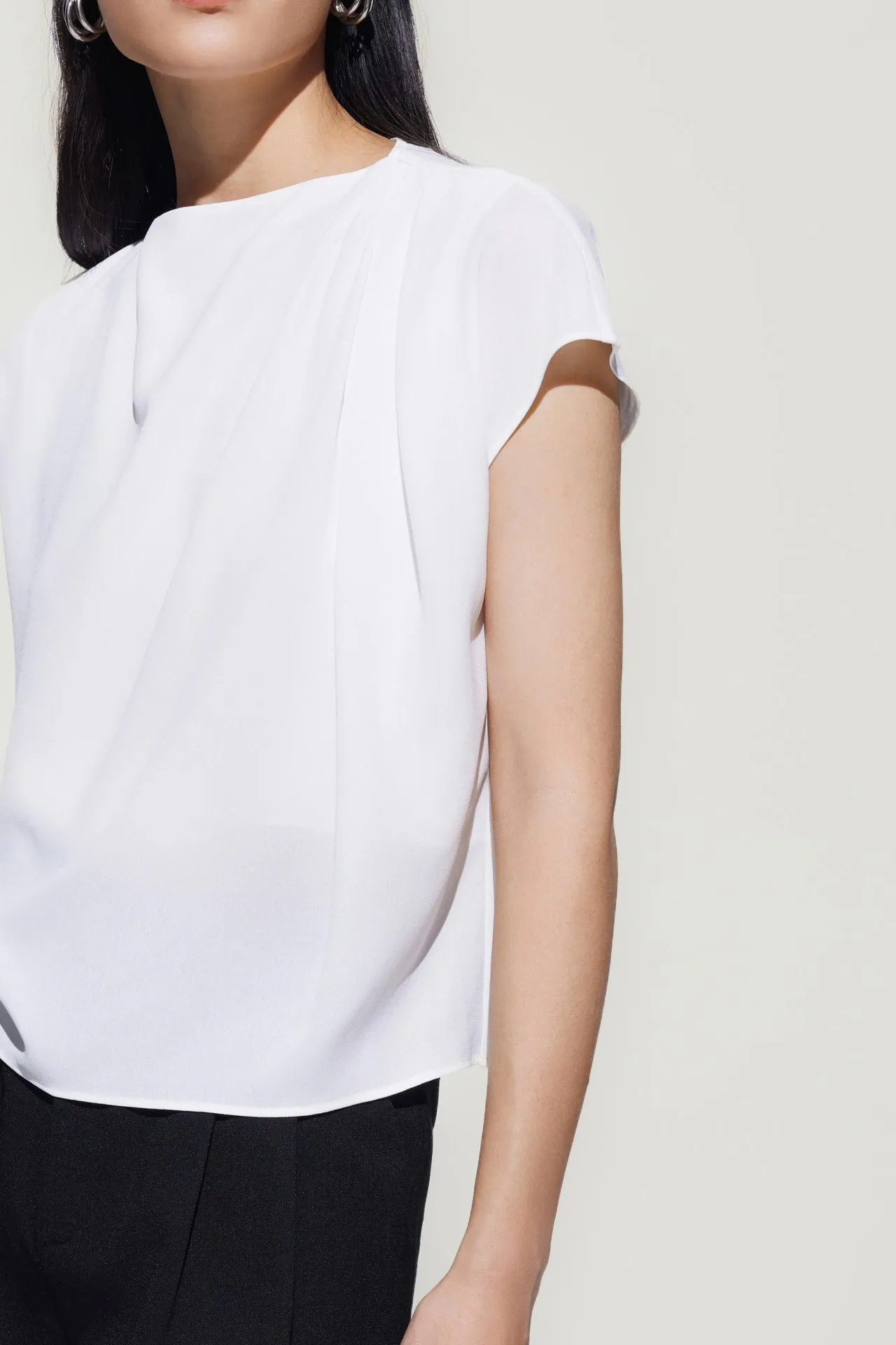 Drapped Neck Blouse