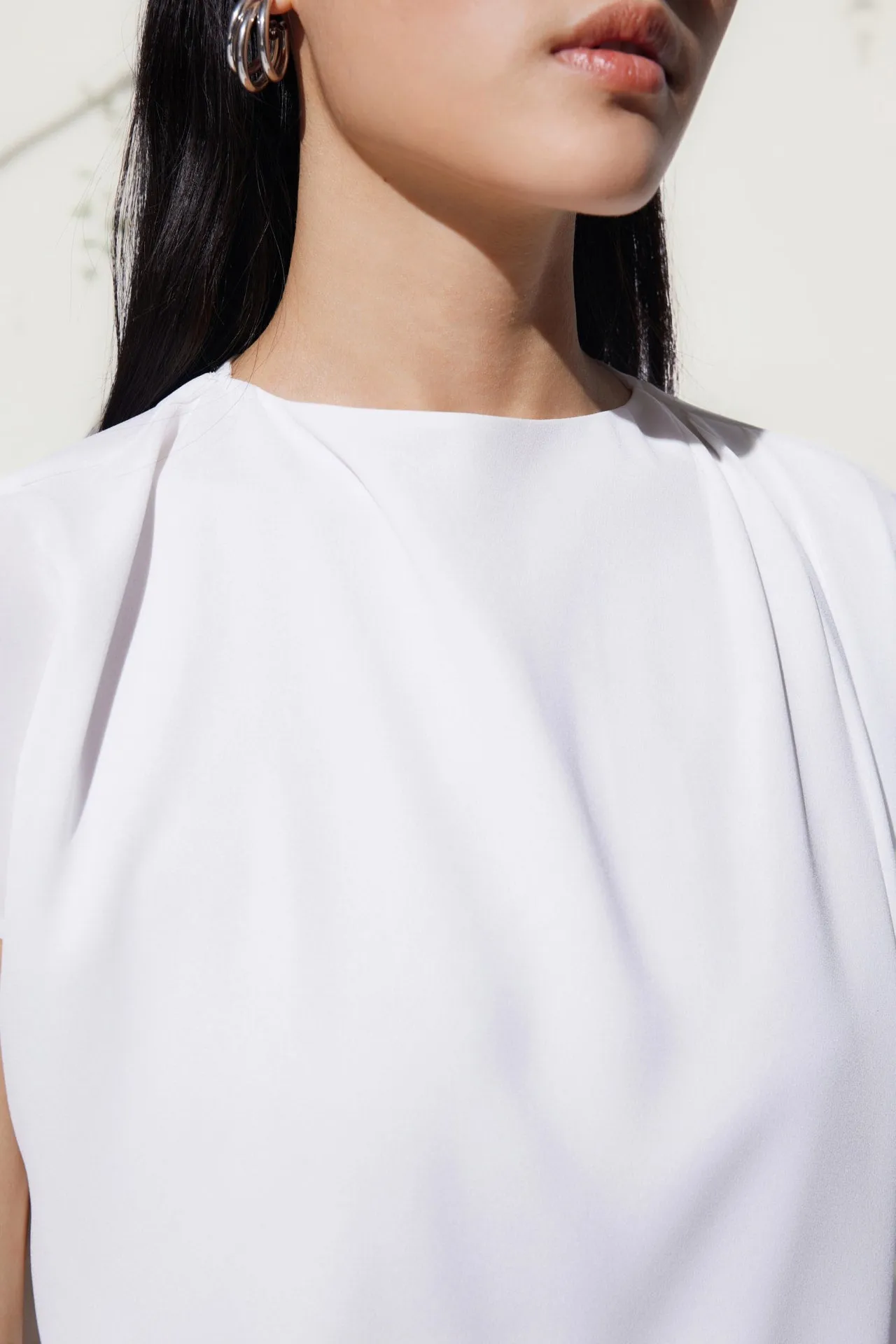 Drapped Neck Blouse