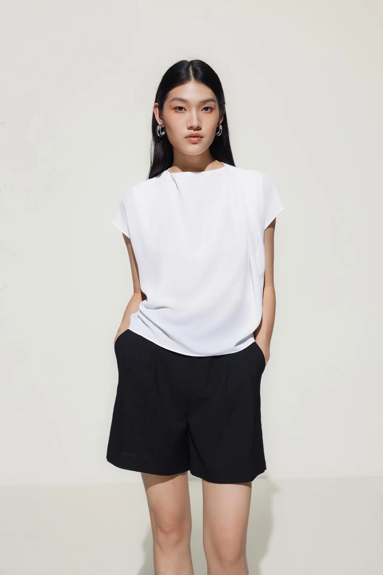 Drapped Neck Blouse