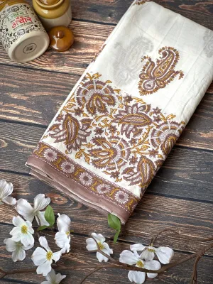 Earthen Charm | Printed Practice Saree