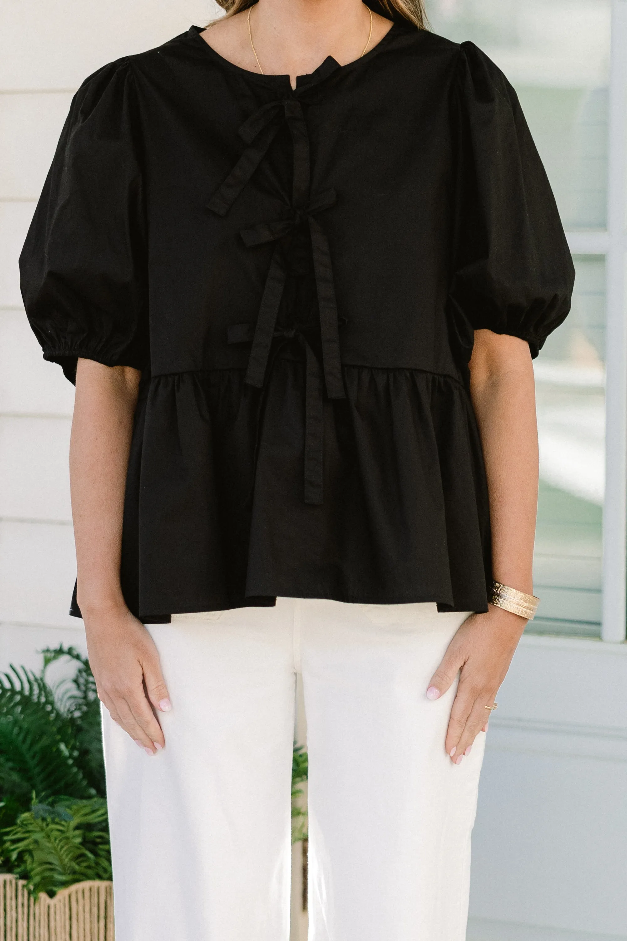 Easy Living Top, Black