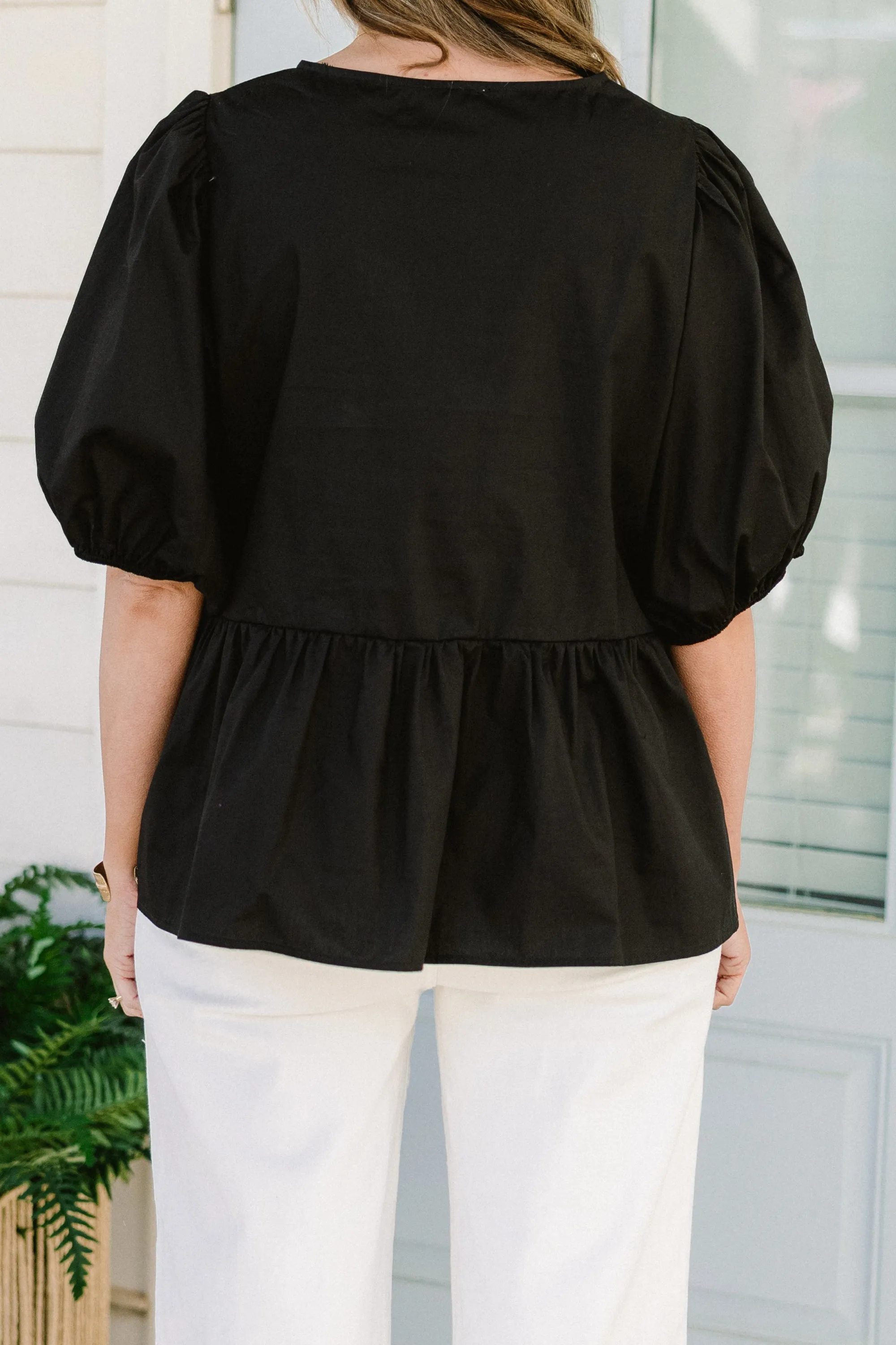 Easy Living Top, Black