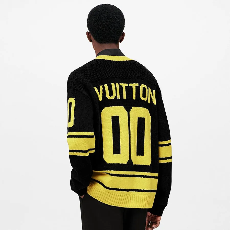 Elegant & Casual Intarsia Football Pullover For Men