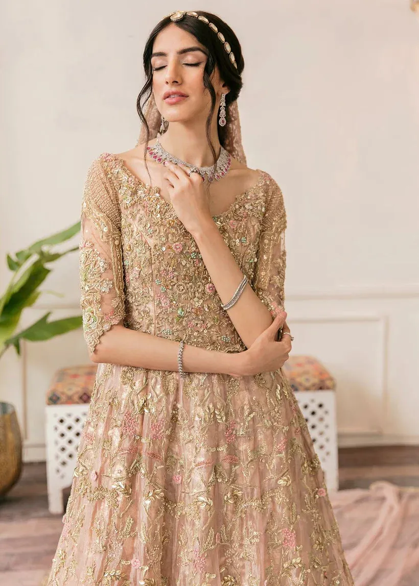 Embellished Walima Pakistani Bridal Dress in Gown Style
