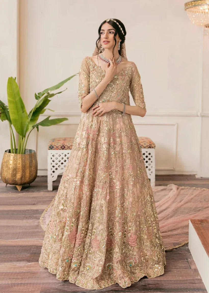 Embellished Walima Pakistani Bridal Dress in Gown Style