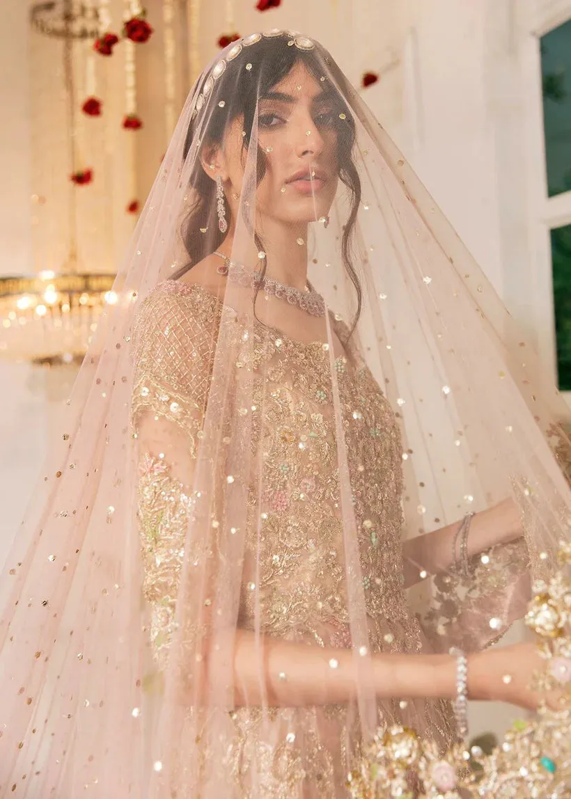 Embellished Walima Pakistani Bridal Dress in Gown Style