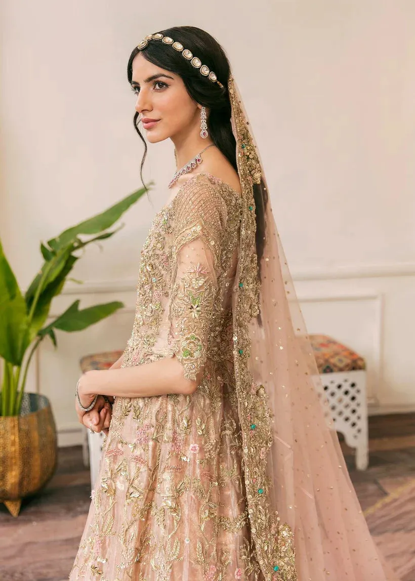 Embellished Walima Pakistani Bridal Dress in Gown Style
