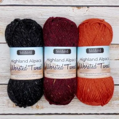 Estelle Yarns Highland Alpaca Worsted Tweed