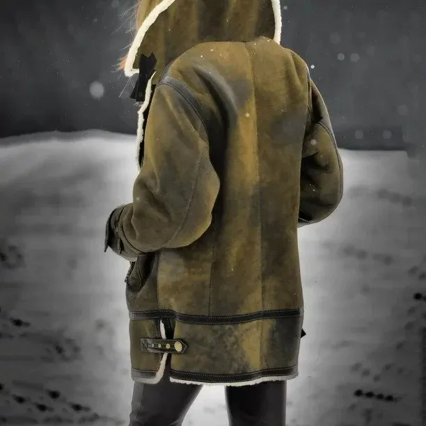 Extra warm, cozy lined jacket for women