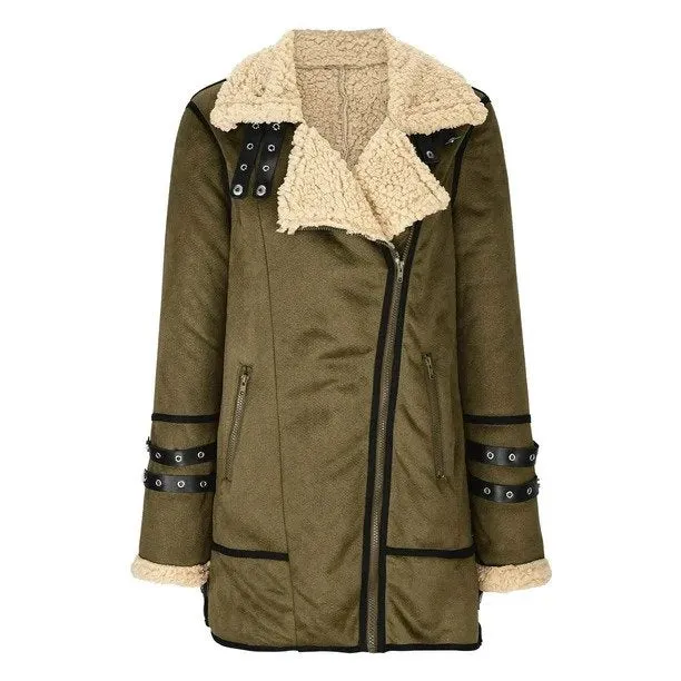 Extra warm, cozy lined jacket for women