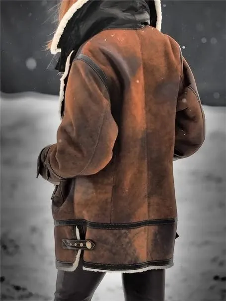 Extra warm, cozy lined jacket for women