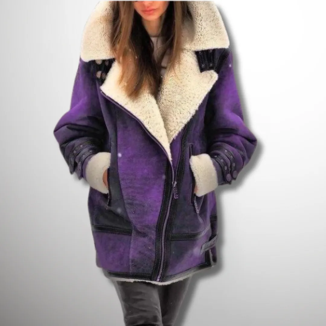 Extra warm, cozy lined jacket for women