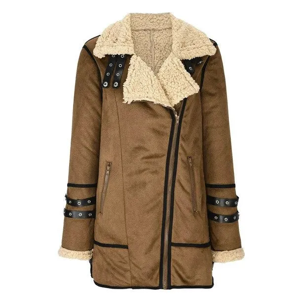 Extra warm, cozy lined jacket for women