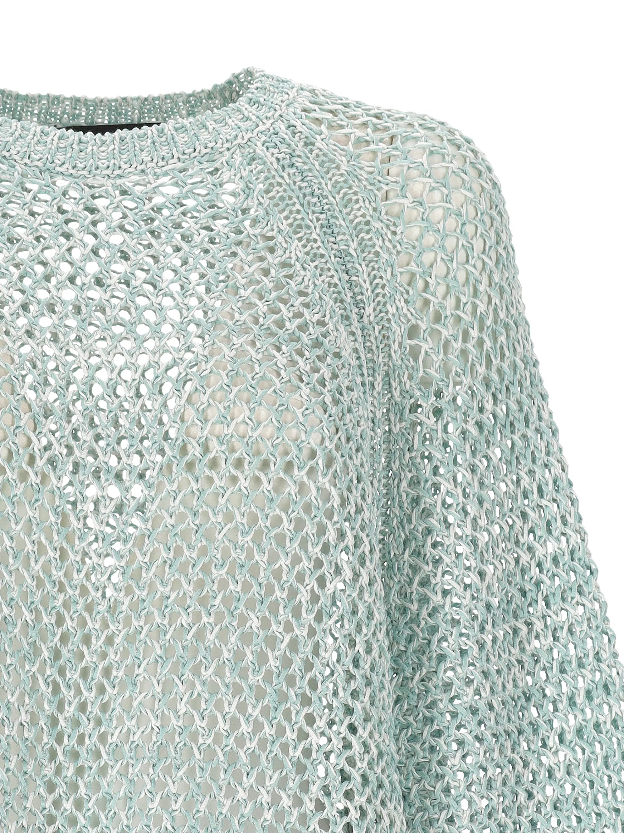 Fabiana Filippi Sea Green Crew Neck Sweater