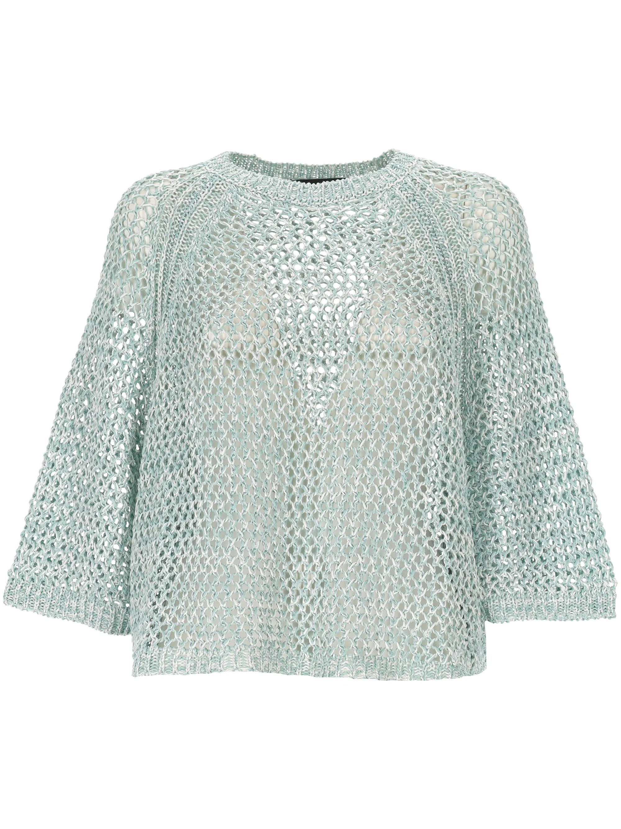 Fabiana Filippi Sea Green Crew Neck Sweater