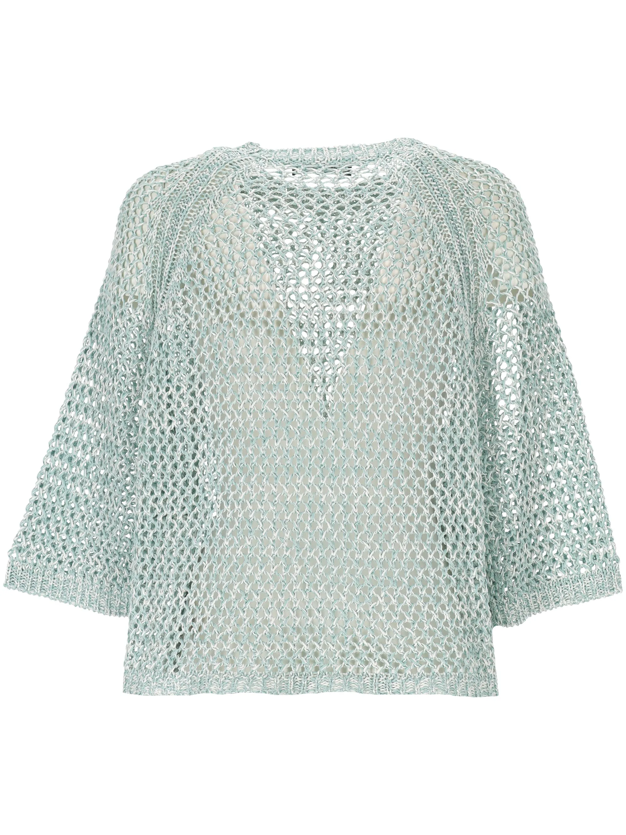 Fabiana Filippi Sea Green Crew Neck Sweater