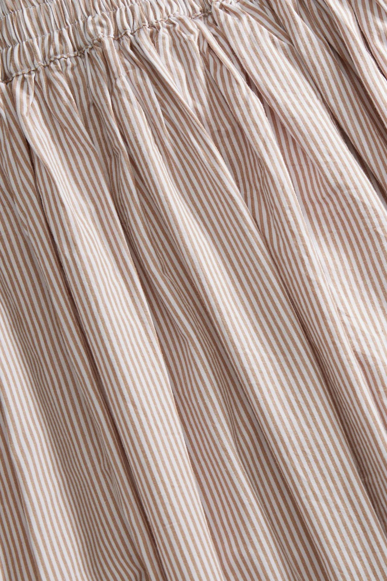 Ginny Skirt | Warm Beige & White Stripe