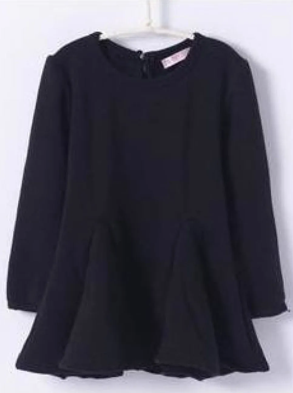 Girls Princess Long Sleeve Peplum Tunic Dress