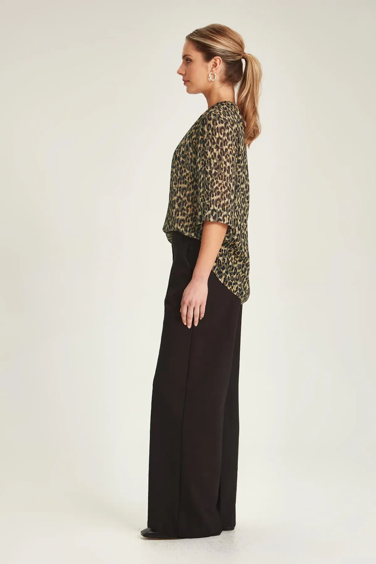 GISELE LEOPARD BLOUSE