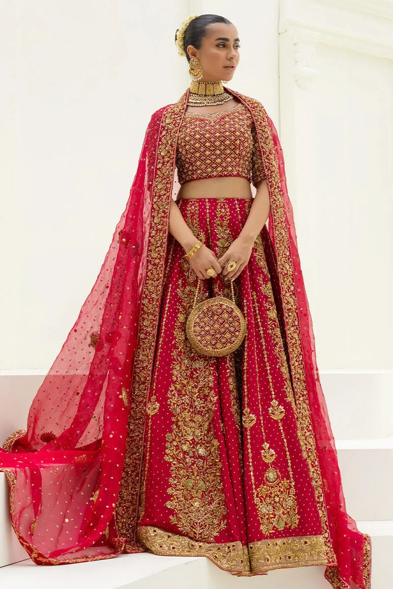 Golden Work Pakistani Wedding Dresses