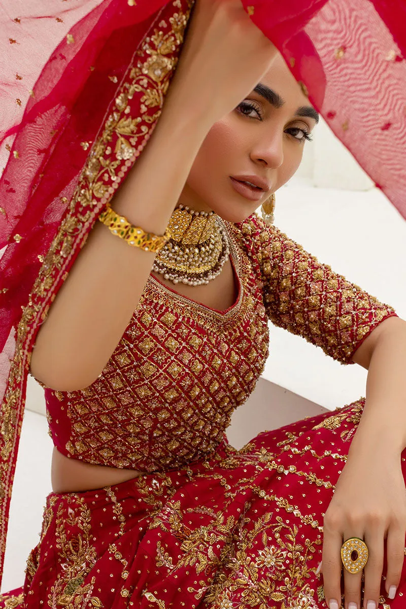 Golden Work Pakistani Wedding Dresses