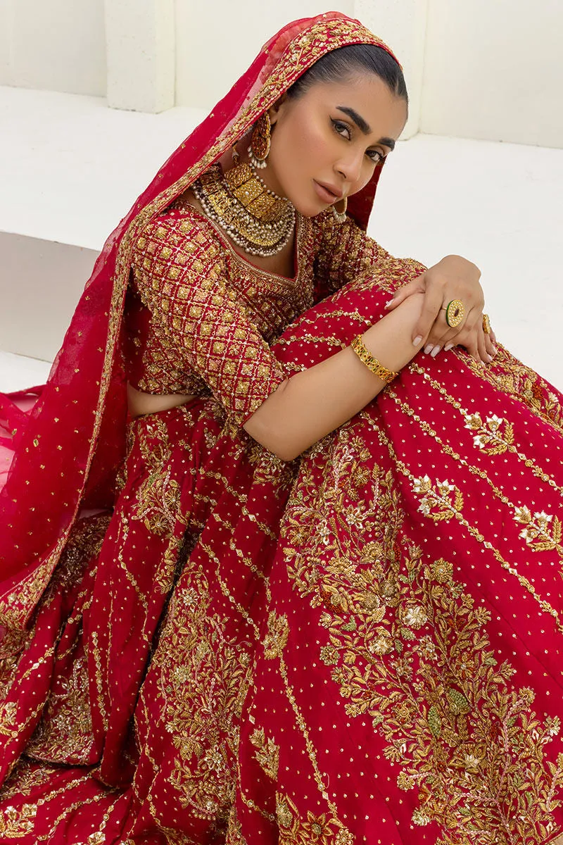 Golden Work Pakistani Wedding Dresses