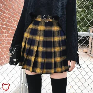 Goth Plaid Skirt'