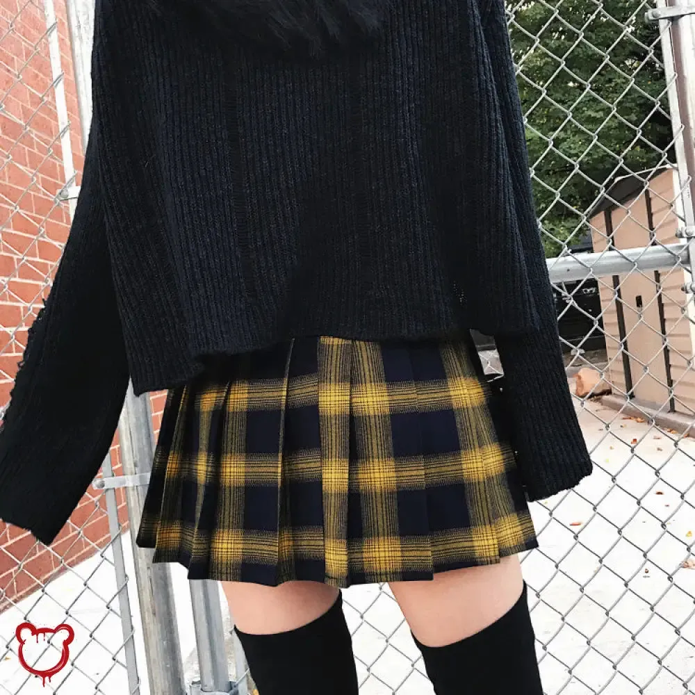 Goth Plaid Skirt'