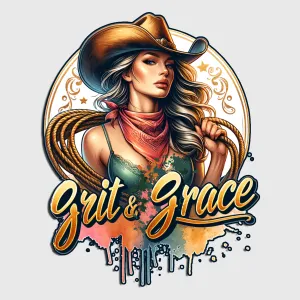 Grit and Grace Cowgirl Art Transfer