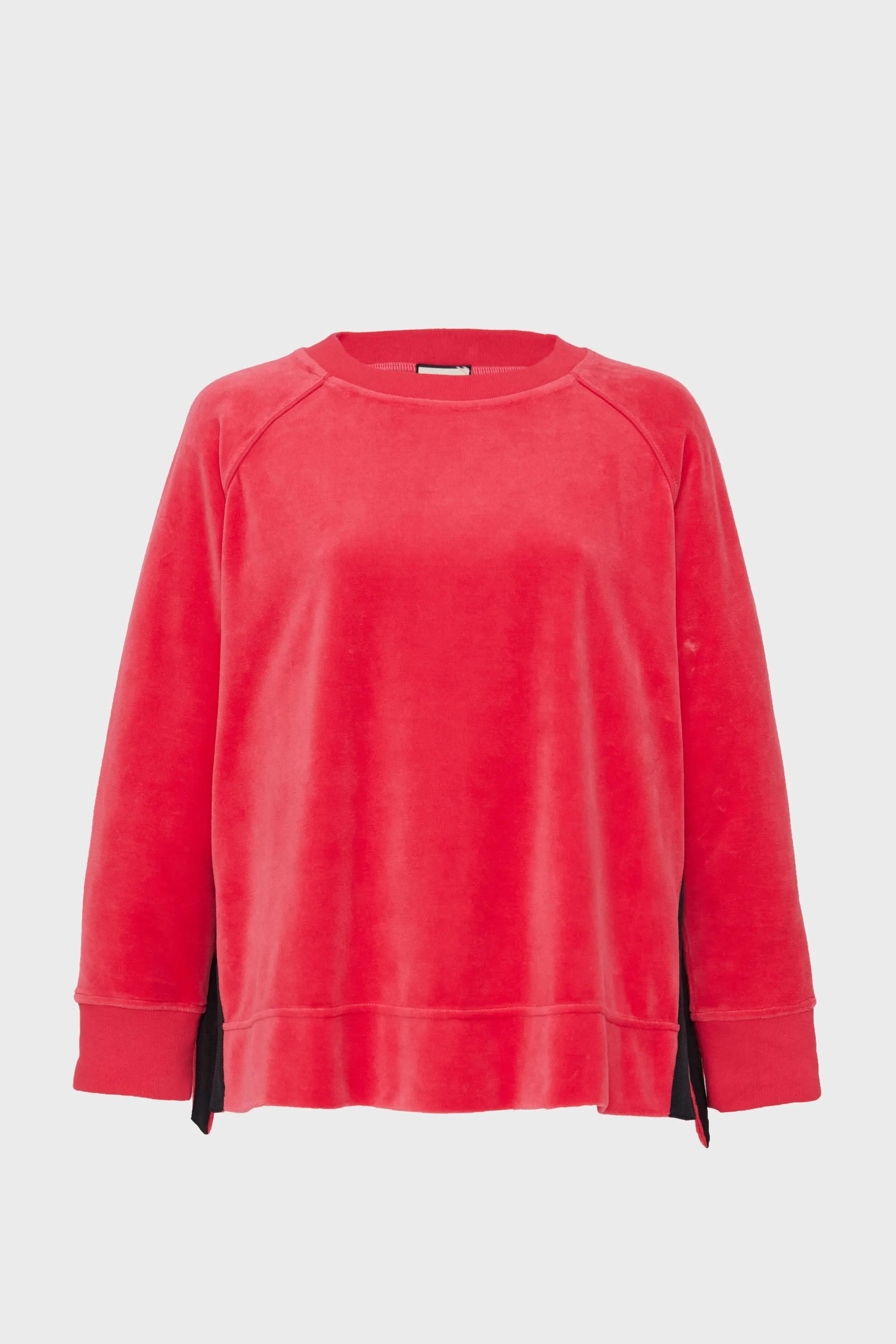 Hot Pink Velour Maggie Pullover