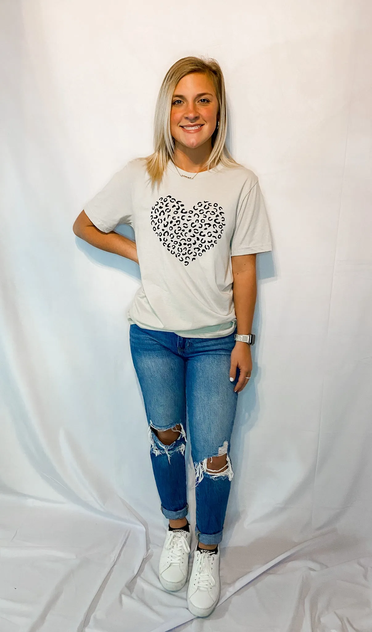 I Love Leopard Tee