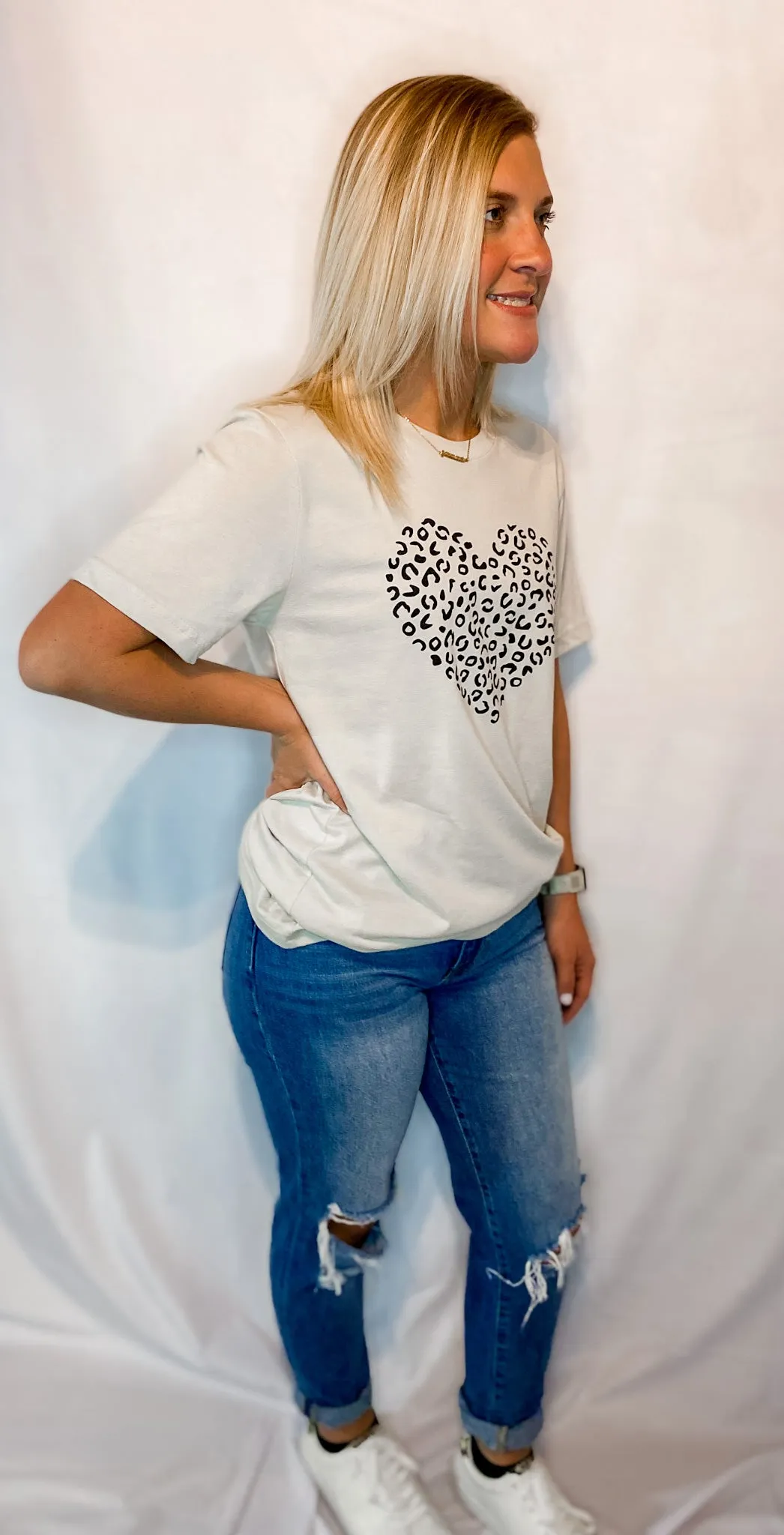 I Love Leopard Tee