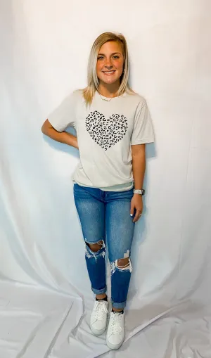 I Love Leopard Tee