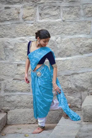 Ivory Weave | Printed Practice Saree
