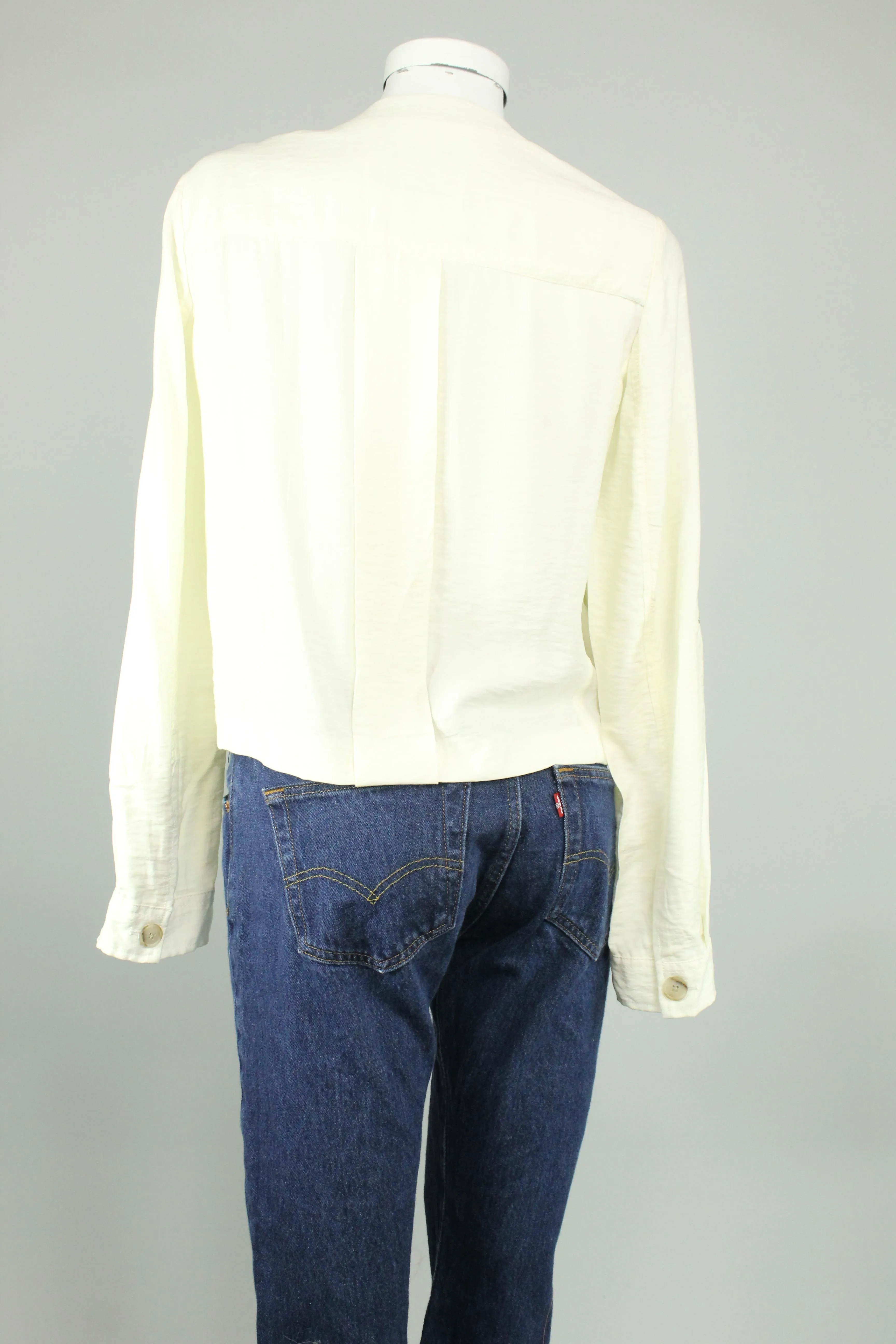 Jacket Blanco Banana Republic Talla 10