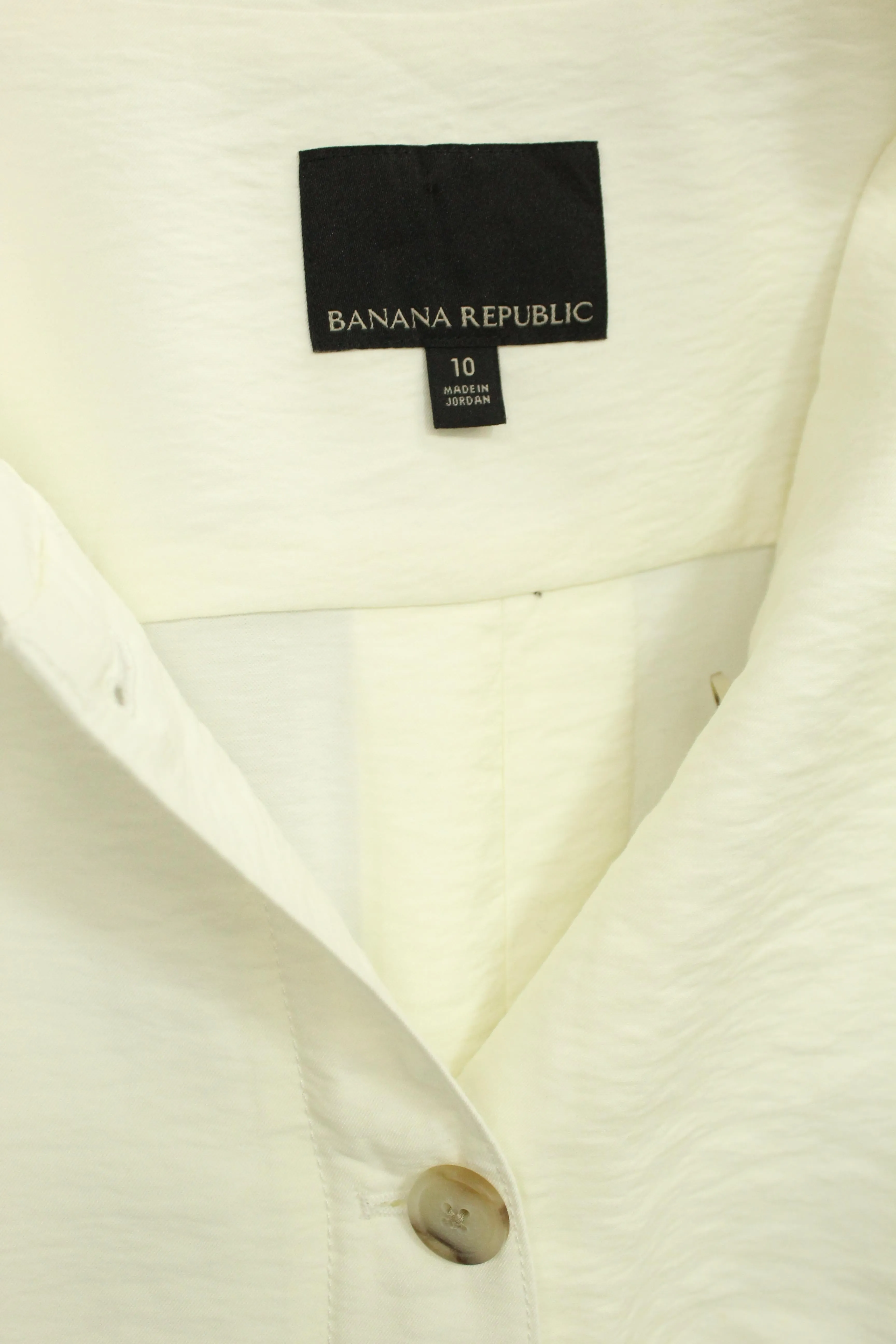 Jacket Blanco Banana Republic Talla 10