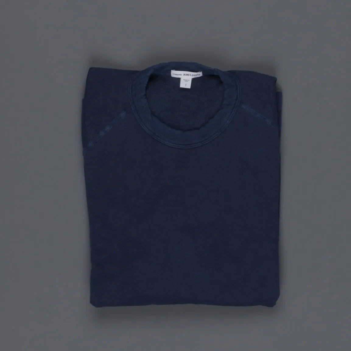 James Perse Vintage cotton raglan pullover Admiral Pigment