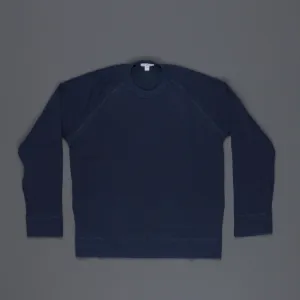 James Perse Vintage cotton raglan pullover Admiral Pigment