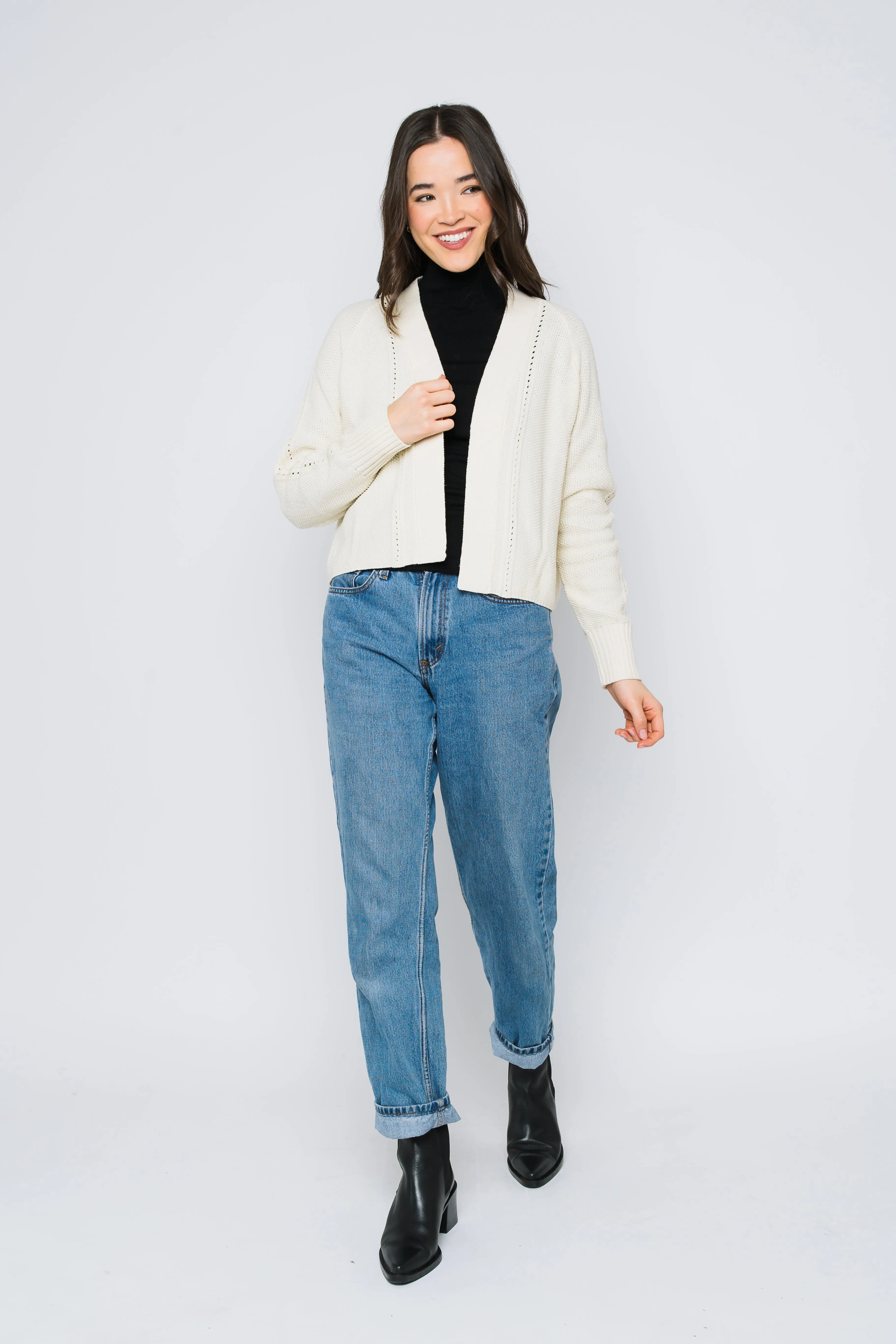 Jane-Open Cardigan