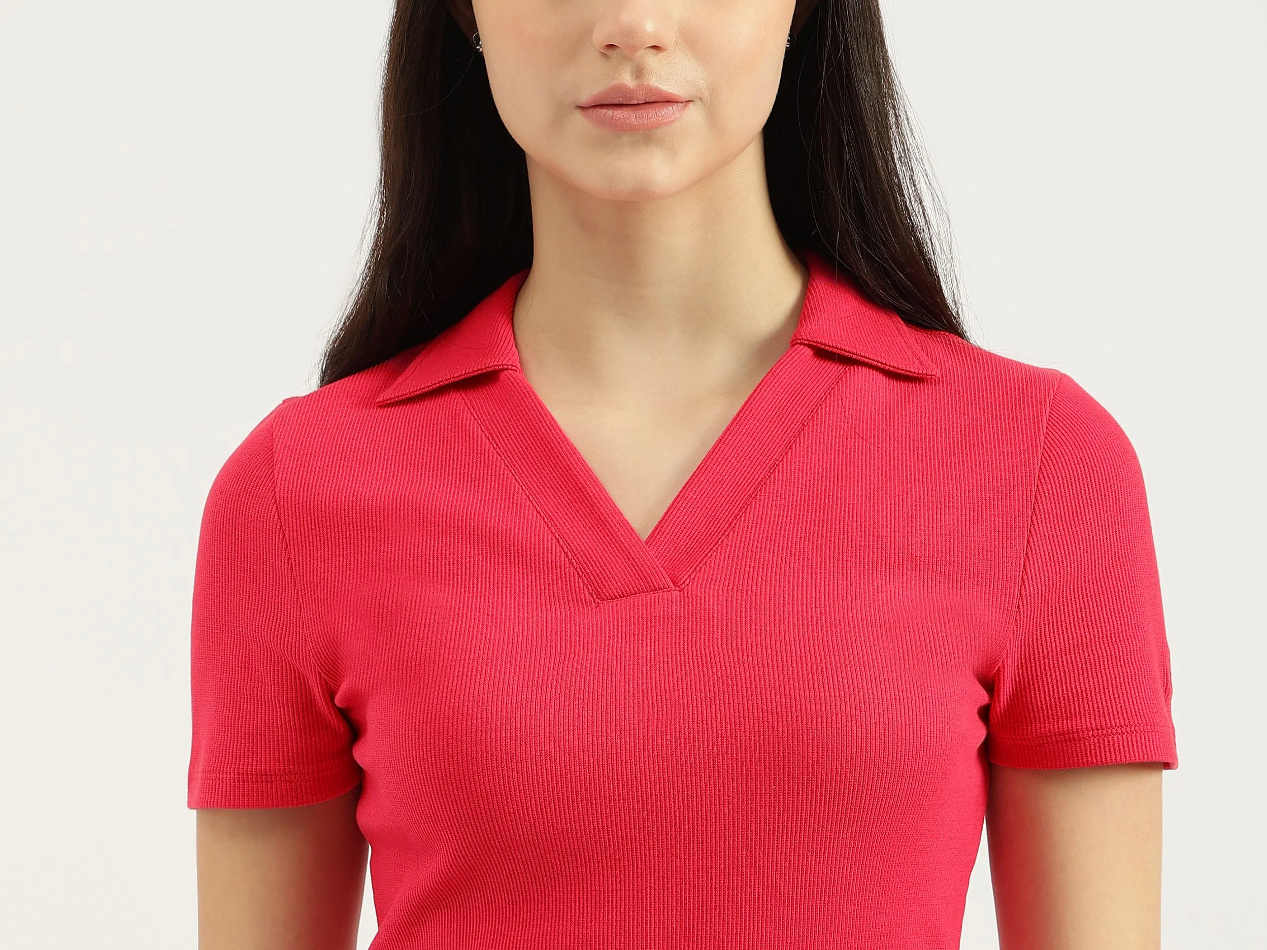 Johny Collar Ribbed Dress