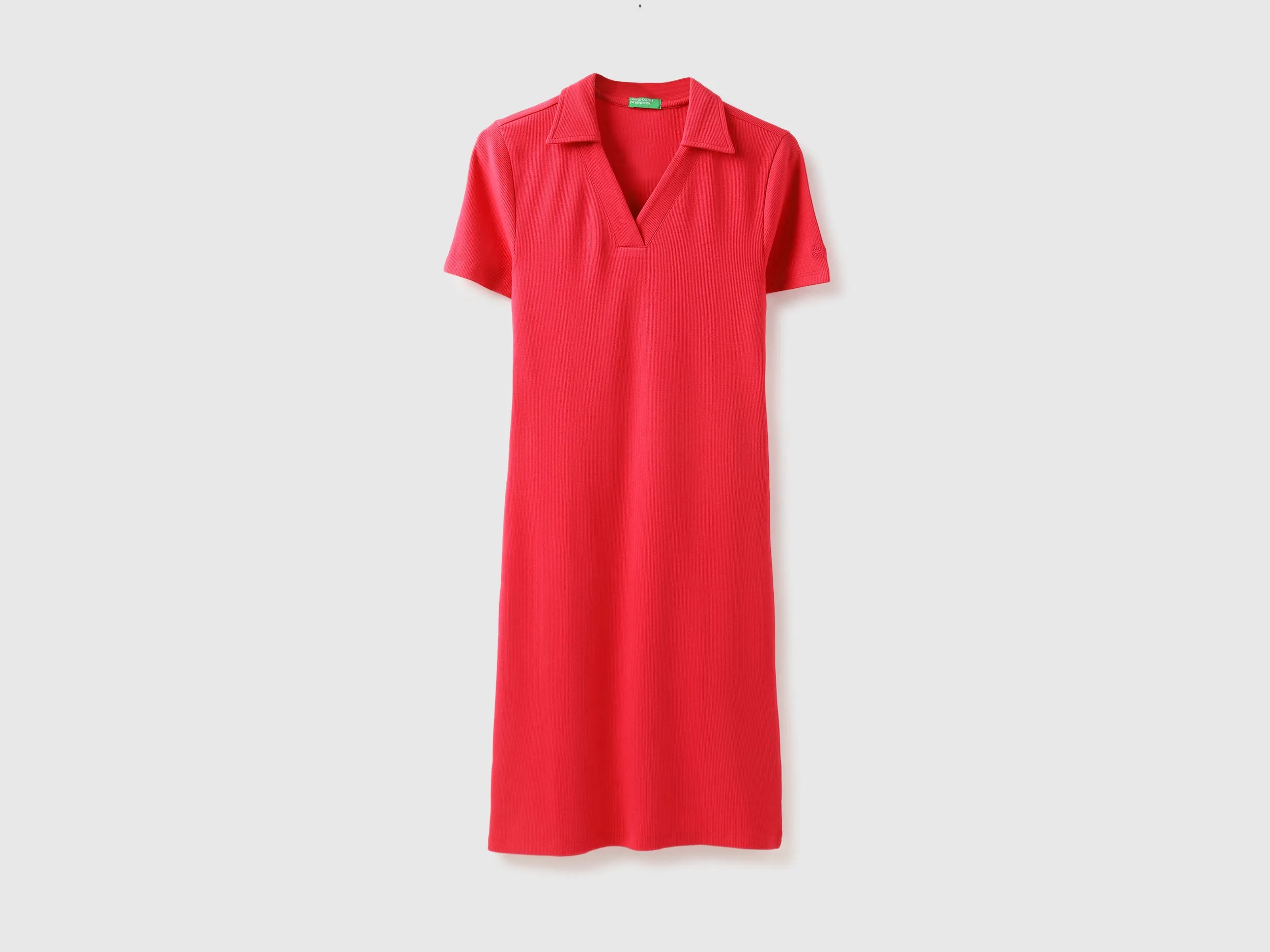 Johny Collar Ribbed Dress