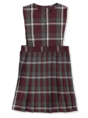 Jumper Plaid #91 Slit Front Knife Pleat