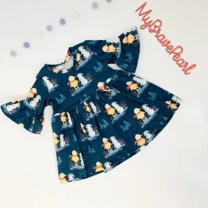 Kids Christmas Bell Sleeve Dress