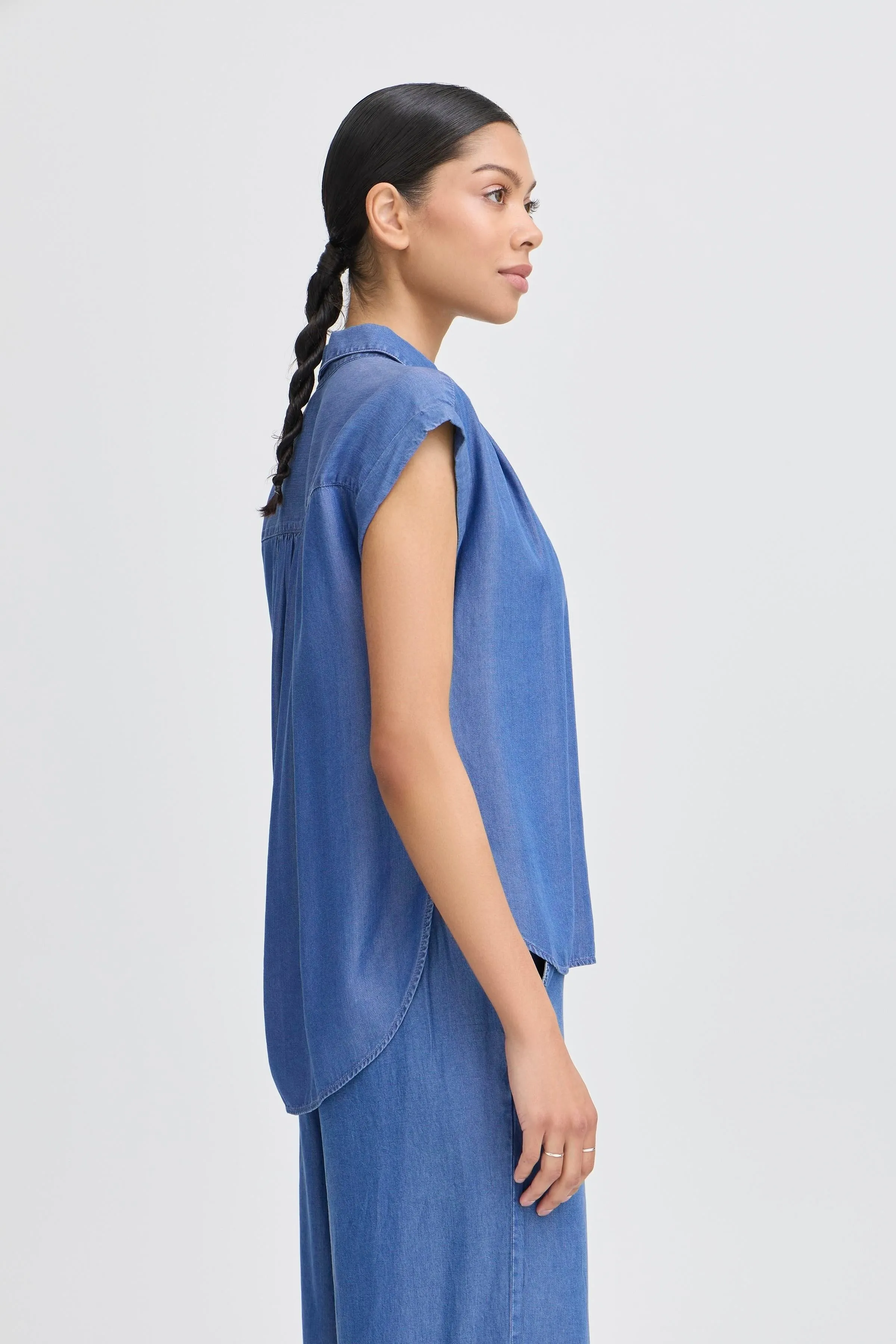 Kosmo Shirt | Mid Blue Denim
