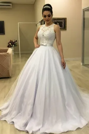 Lace Sleeveless 2020 Wedding Dresses Online vestido de novia sencillos