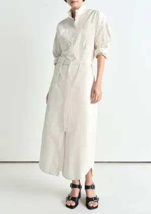 LEMAIRE - LONG SHIRT DRESS CREAMY WHITE