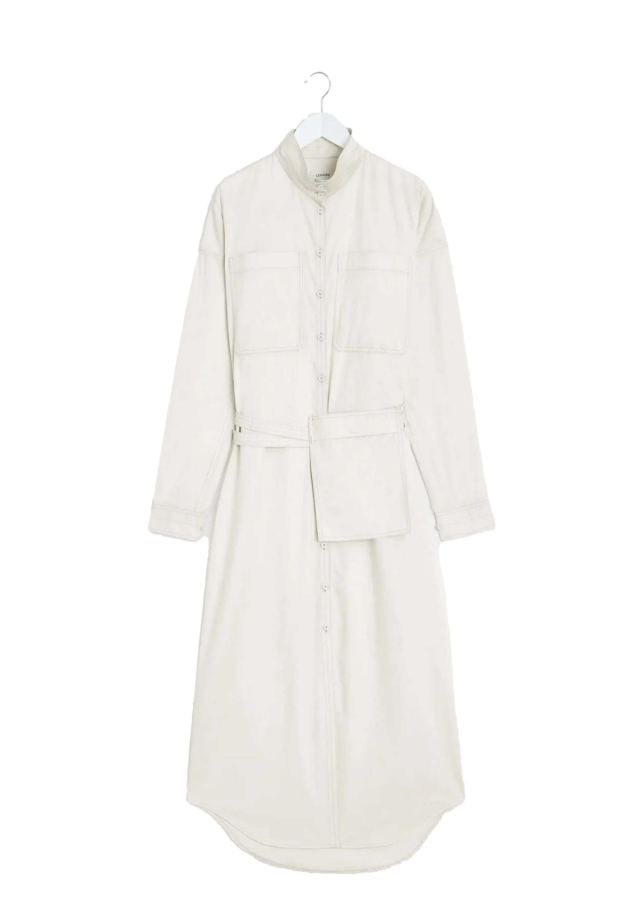 LEMAIRE - LONG SHIRT DRESS CREAMY WHITE