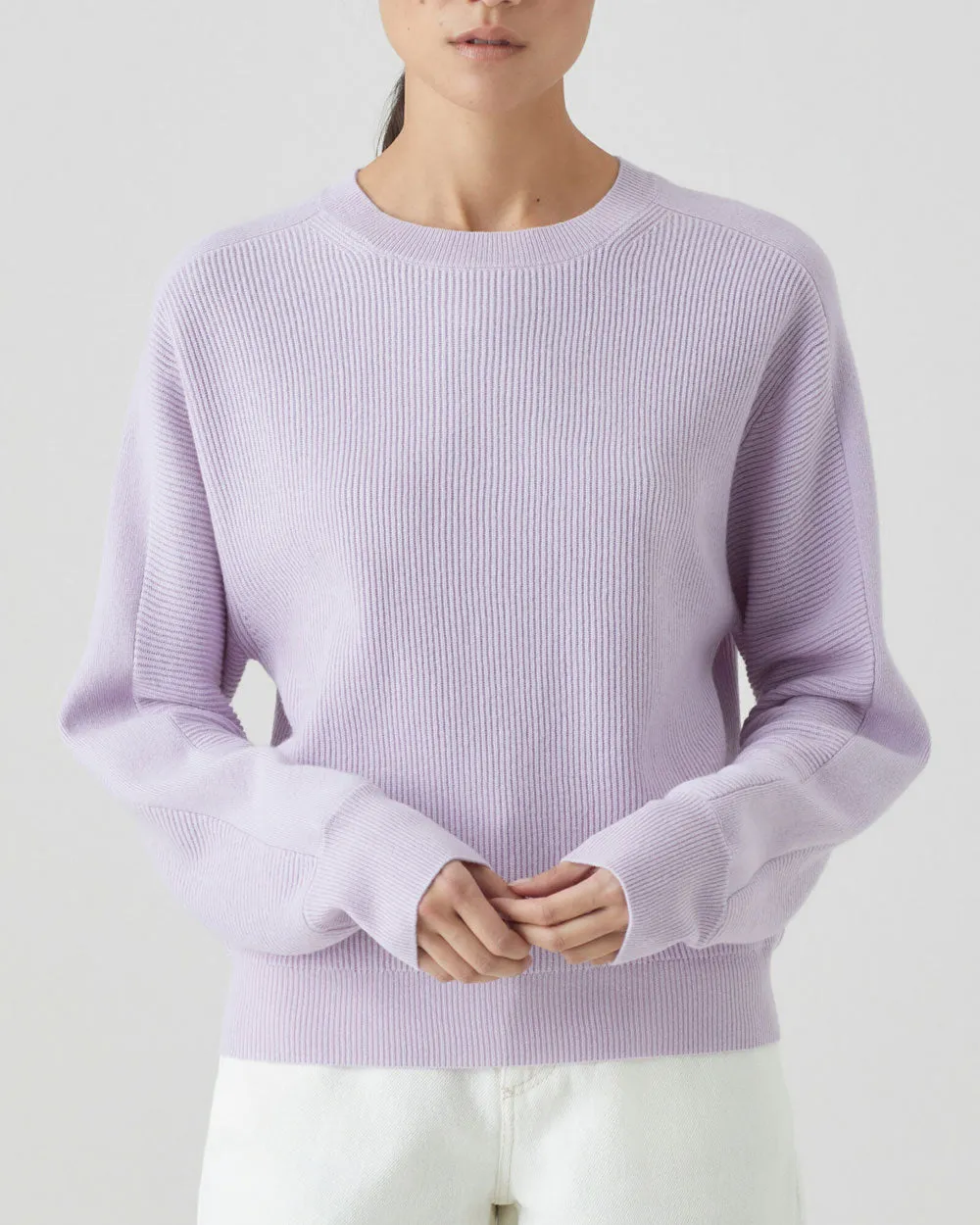 Lilac Breeze Crew Long Sleeve Sweater