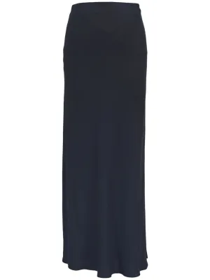Linen blend long skirt