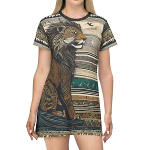 Lion Diamond Ring T-Shirt Dress